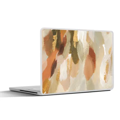 Produktbild von MuchoWow® Laptop Aufkleber Sticker Cover Kunst - Farbe - Rot 36.5x27.5 cm - Laptop-Sticker