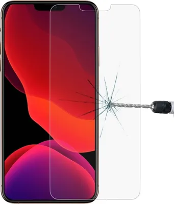 Immagine prodotto di Per iPhone 12 / 12 Pro 0,26 mm 9H 2.5D Pellicola di vetro temperato (scanalato)