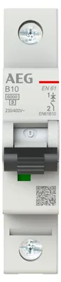 Obrázok produktu pre AEG EN61B10, Zariadenie pre zvyškový prúd, Typ B, IP20, IP40, 230/400 V