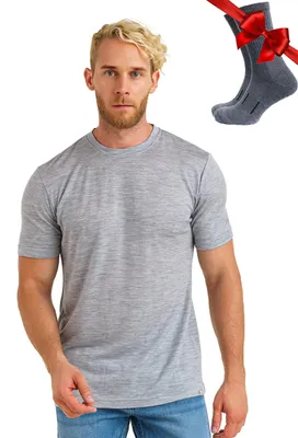 Produktbild von Solidchoice – Merinowoll-T-Shirt für Herren – Thermounterwäsche und Wandersocken