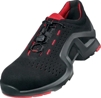 Productafbeelding van Uvex 8512, Unisex, Volwassenen, Veiligheidsschoenen, Zwart, Grijs, Rood, FO, S1, Vetergesp