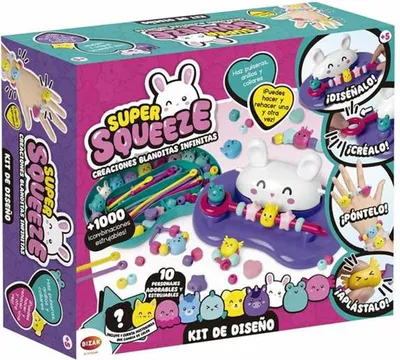 Zdjęcie produktu dla Zestaw do tworzenia bransoletek i naszyjników Bizak Super Squeeze
