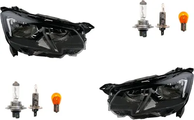 Produktbild von Scheinwerfer links rechts Set passend für Peugeot Partner 18- TFL + Leuchtmittel 9816826980 9816826880 Johns