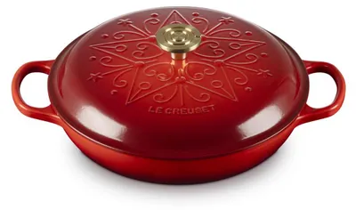 Produktbild von LeCreuset Gourmet-Profitopf Signature LEtoile | Auswahl Kirschrot : Kirschrot Farbe: Kirschrot