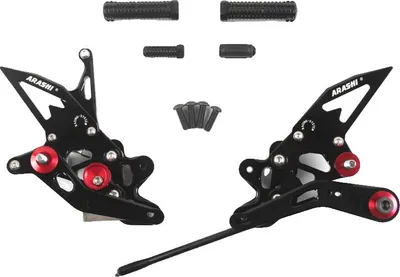 Obrázek produktu pro Stupačky pro motocykly, CNC obráběné, nastavitelný design, černé