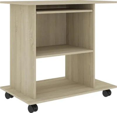 Produktbild von vidaXL Schreibtisch Sonoma-Eiche 80x50x75 cm Holzwerkstoff