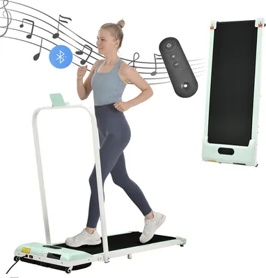 Produktbild von MERAX Bežecký pás elektrický, bežecký pás pod stolom, chodiaca podložka na behanie Skladacia 1-6 km/h s diaľkovým ovládaním, Bluetooth, LED displej