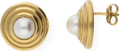 Produktbild von JuwelmaLux Ohrstecker 750 Gelbgold mit Akoya Zuchtperle JL30-06-0141