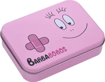 Produktbild von Barbabobos Kinderpflaster Lizensiertes Produkt - Metall-Box - 24 Pflaster - Schönes Design Pflaster Aufbewahrungsbox für Kinder - 1 Box