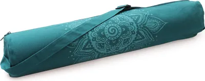 Produktbild von Yogatasche yogibag® basic - zip - Baumwolle - art collection - 86 cm - spiral mandala - petrol