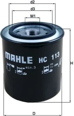 Produktbild von MAHLE HC 113 Automatikgetriebe Ölfilter Getriebeölfilter für SCANIA 3 - series für MAN TGS