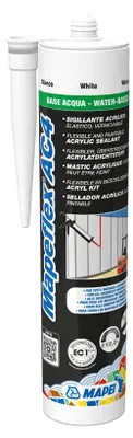 Imagen del producto de CASA39: Sellador Mapei Mapeflex AC4, color blanco, en cartucho de 310 ml