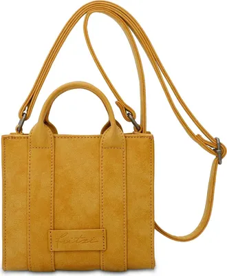 Produktbild von Fritzi aus Preußen Umhängetasche Handtasche Fritzi Square Vintage Crossbody Bag Honey Mustard senfgelb
