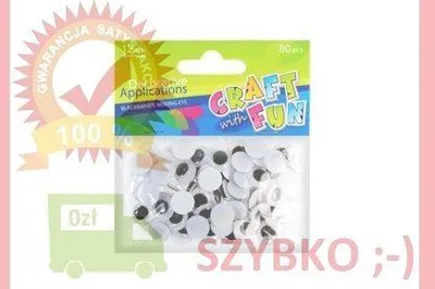 Zdjęcie produktu dla Ozdoba dekoracyjna oczy 12mm 80el
