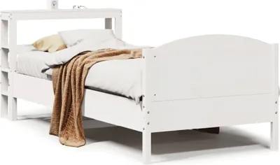 Produktbild von Maison Exclusive - Massivholzbett ohne Matratze Weiß 90x200 cm Kiefernholz