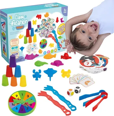 Image de Grand Jeu Éducatif Apprendre À Compter Les Couleurs Jeu Montessori Trieur Tasses
