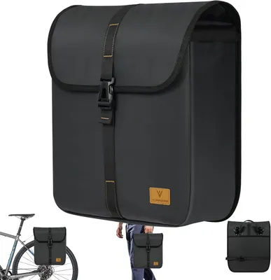 Image de Sacoche de vélo de 19 à 24 litres, étanche, extensible, pour vélo