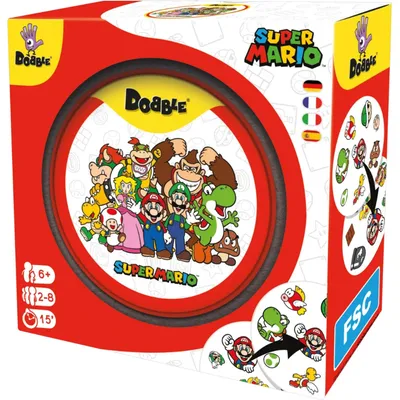 Produktbild von Asmodee Dobble Super Mario, Kartenspiel, Logisch, 6 Jahr(e), 15 min