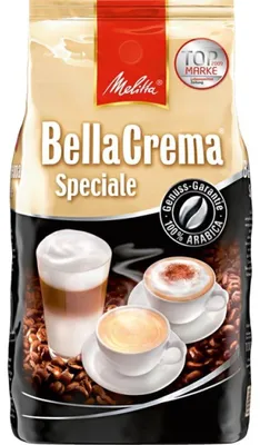 Image de Melitta 771739006 Melitta BellaCrema Speciale Kaffeebohnen Arabicabohnen mild 1,0 kg