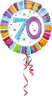 Produktbild von AMSCAN Radiant Birthday 70 0 0 0