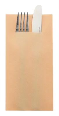 Produktbild von Sovie HORECA Besteckserviette Aprikot aus Linclass® Airlaid 40 x 40 cm, 100 Stück