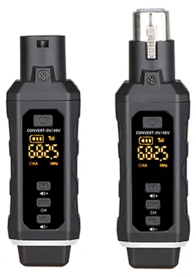 Obrázek produktu pro CHICIRIS mikrofonní bezdrátový vysílač přijímač, dlouhá životnost baterie, stabilní přenos signálu, Plug and play pro elektrickou kytaru basového mixu s univerzálním (1 mikrofon s 1 přijímačem)