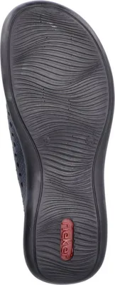 Produktbild von Rieker Damen Clogs Gummizug Keilabsatz 46395, Größe:39 EU, Farbe:Blau
