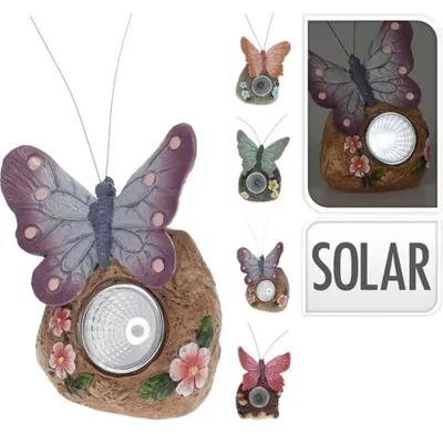 Obrázok produktu pre Solárna Dekoračná Figúra Motýľ 11Cm Progarden