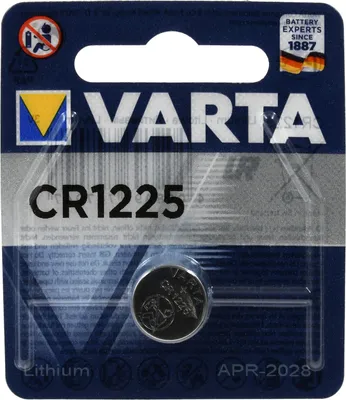 Produktbild von Lithium Knopfzelle, Batterie Varta CR1225 1er Blister