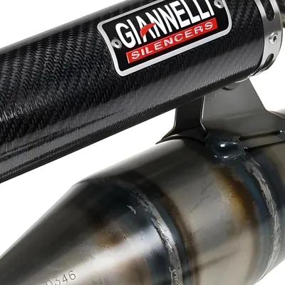 Zdjęcie produktu dla Układ wydechowy Giannelli Shot V4 z homologacją dla Aprilia / Benelli / Beta / Malaguti / MBK / Yamaha