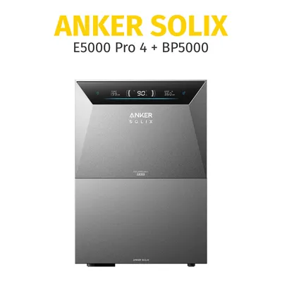Produktbild von Anker SOLIX Solarbank 4 E5000 Pro mit 1× BP5000 Erweiterungsbatterien