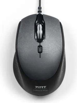 Produktbild von Port Designs 900711-B, rechts, USB Typ-A, 3200 DPI, Schwarz