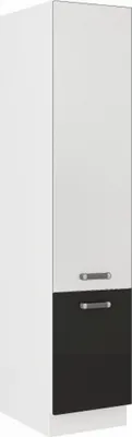 Produktbild von Küchen Vorratsschrank 40 cm für das Modell „Omega 240 Schwarz + Weiss“