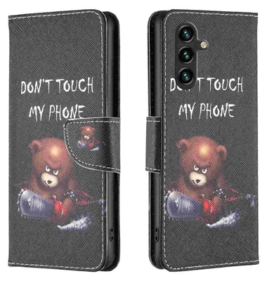 Produktbild von Für Samsung Galaxy A55 Kunst-Leder Book Handy Tasche Motiv 1 Hülle Etuis Schutz
