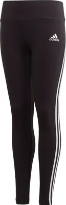 Produktbild von adidas 3-Streifen Baumwoll-Leggings Mädchen black/white 170