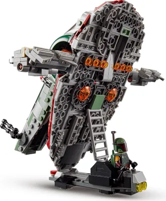 Produktbild von LEGO 75312 Star Wars Boba Fetts Starship, Weltraum-Spielzeug für Kinder ab 9 Jahren, Raumschiff-Modell aus The Mandalorian mit 2 Minifiguren, Geschenk für Kinder, Junge und Mädchen