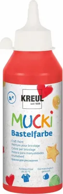Produktbild von Kreul Mucki Bastelfarbe rot 250 ml