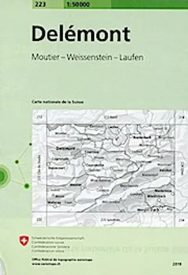 Produktbild von Swisstopo 1 : 50 000 Delemont