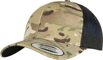 Produktbild von FLEXFIT 6606MC | Retro Trucker Multicam®, Snackback-Verschluss - Farbe: Multicam - Größe: One Size
