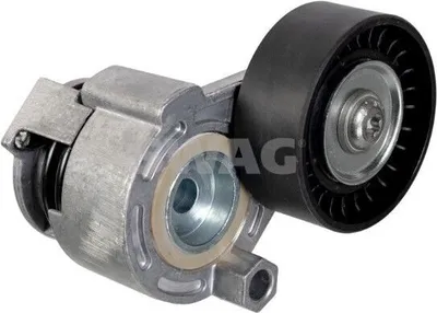 Produktbild von SWAG 33 10 4677 Riemenspanner Keilrippenriemen für RENAULT Clio III Schrägheck (BR0/1, CR0/1) Ø65mm Rolle