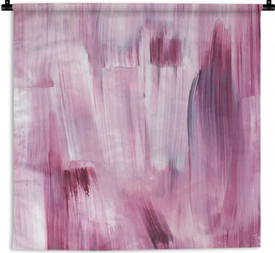 Produktbild von MuchoWow® Wandteppich Wandbehang Farben - Farbe - Rosa 90x90 cm Tapisserie Dekoration Wandtuch - Wandaufhänger