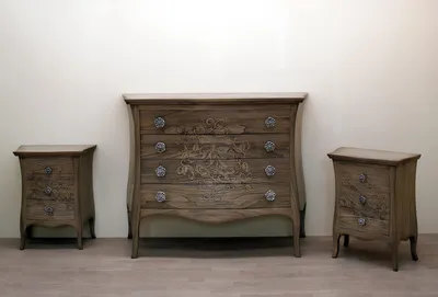 Produktbild von Nachttisch Nachtschrank Beistellschrank Kommode Nachtschränkchen Schrank Barock