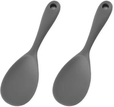 Produktbild von Silicone Reislöffel Set 2 Stück, Hitzebeständig, 21 x 6 cm, Zum Kochen und Servieren