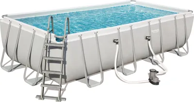 Produktbild von Bestway Pool-Set Mistral Rechteckig Grau 549x274cm