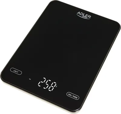 Obrázok produktu pre Adler | Kuchynské váhy | AD 3177b | Maximálna hmotnosť (nosnosť) 10 kg | Čierna