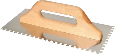 Produktbild von KOTARBAU® Edelstahl 280 x 130mm Zahnkelle 6x6 mm mit Holzgriff