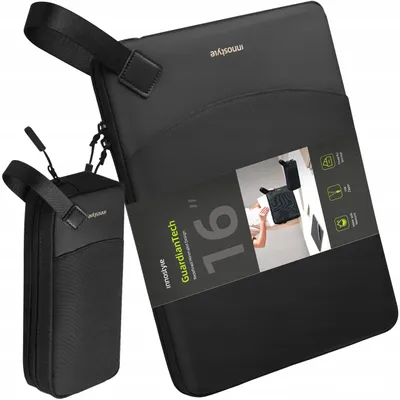 Immagine prodotto di Innostyle Set Borsa Per Laptop 16 Impermeabile + Custodia Per Gadget Nero