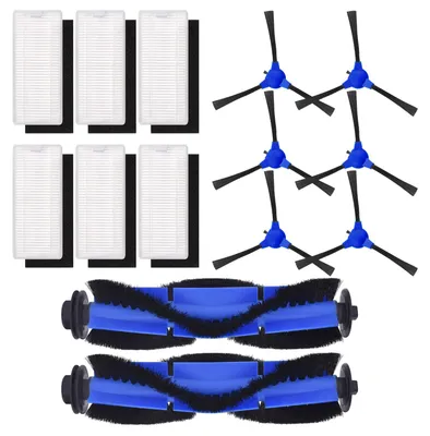 Obrázok produktu pre Náhradné diely VERCO pre Eufy RoboVac 11S, 11S Plus, 30, 30C, 15C, 15T, 12, 35C, 25C – príslušenstvo, náhradné kefy, sada HEPA filtrov, vrecká na prach, mop, bočné kefy
