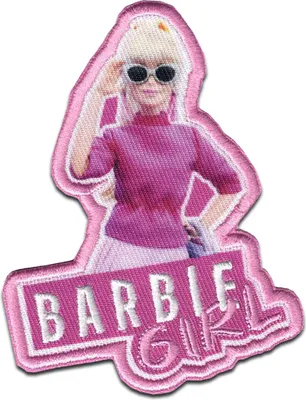 Produktbild von Comercial Mercera Barbie © Girl mit Brille - Aufnäher, Bügelbild, Aufbügler, Applikationen, Patches, Flicken, zum aufbügeln, Größe: 8,2 x 6,5 cm