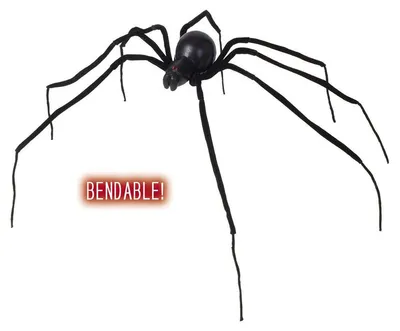 Immagine prodotto di Ragno gigante decorazione di Halloween nero 110 cm